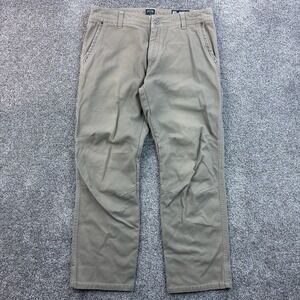 Kuhl Corduroy Fugitiv Pants Men's 34x30 Beige Vintage Patina Dye Canvas Hiking